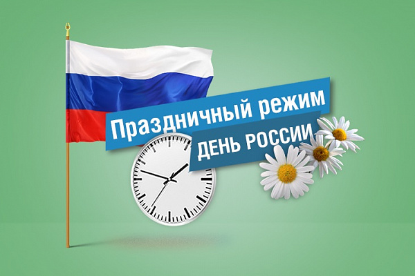 График работы на День России