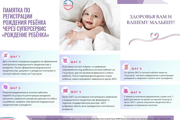 Суперсервис "Рождение ребенка"