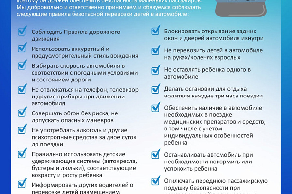 Декрет о безопасности ребенка в автомобиле